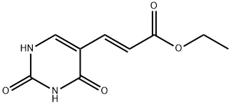 (E)-5-ETHOXYCARBONYLVINYL URACIL Struktur