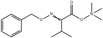 3-Methyl-2-[(phenylmethoxy)imino]butanoic acid trimethylsilyl ester Structure