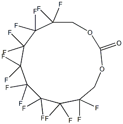 1,1,2,2,3,3,4,4,5,5,6,6,7,7,8,8-Hexadecafluoro-1,8-bis[(methoxycarbonyl)oxy]octane Structure
