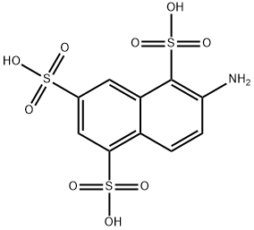 6-アミノ-1,3,5-ナフタレントリスルホン酸 化学構造式