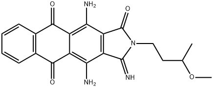 4,11-diamino-2,3-dihydro-3-imino-2-(3-methoxybutyl)-1H-naphth[2,3-f]isoindole-1,5,10-trione|
