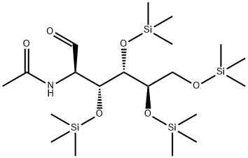 N-Acetylglucosylamine tetra-TMS Struktur