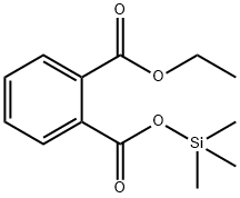 1,2-Benzenedicarboxylic acid 1-ethyl 2-trimethylsilyl ester Structure