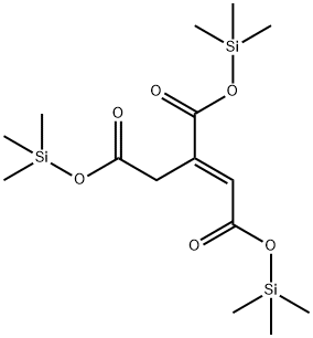 (E)-1-プロペン-1,2,3-トリカルボン酸トリス(トリメチルシリル) 化学構造式