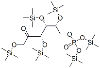 D-Fructose, 1,3,4,5-tetrakis-O-(trimethylsilyl)-, 6-[bis(trimethylsily l) phosphate] 结构式