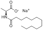 Sodium N-dodecanoyl-L-alaninate Structure