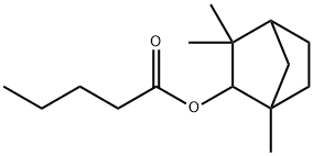 Valeric acid 1,3,3-trimethylbicyclo[2.2.1]heptan-2-yl ester Struktur