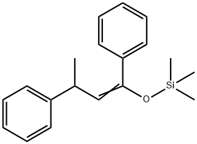 ([(1Z)-1,3-Diphenyl-1-butenyl]oxy)(trimethyl)silane Struktur