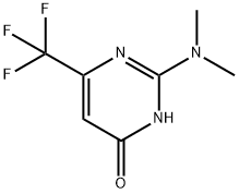 2-(ジメチルアミノ)-6-(トリフルオロメチル)-4-ピリミジノール 化学構造式