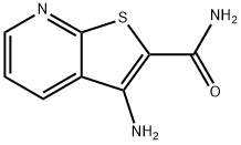 3-氨基噻吩并[2,3-B]2-吡啶甲酰胺,55557-48-7,结构式