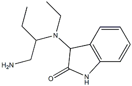 3-[[1-(アミノメチル)プロピル]エチルアミノ]-1,3-ジヒドロ-2H-インドール-2-オン 化学構造式