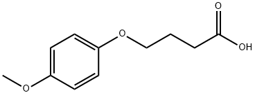 4-(4-メトキシフェノキシ)酪酸 化学構造式
