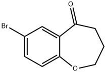 7-溴-3,4-二氢-2H-苯并[B]氧杂环庚烷-5-酮, 55580-08-0, 结构式