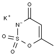 6-Methyl-1,2,3-oxathiazin-4(3H)-one 2,2-dioxide potassium salt Structure