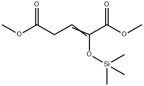2-(トリメチルシロキシ)-2-ペンテン二酸ジメチル 化学構造式
