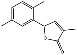 5-(2,5-ジメチルフェニル)-3-メチル-2(5H)-フラノン 化学構造式