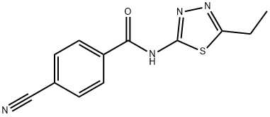 Benzamide, 4-cyano-N-(5-ethyl-1,3,4-thiadiazol-2-yl)- (9CI) Structure