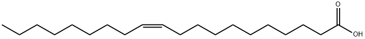 (Z)-11-イコセン酸 化学構造式