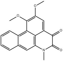 1,2-ジメトキシ-6-メチル-4H-ジベンゾ[de,g]キノリン-4,5(6H)-ジオン 化学構造式