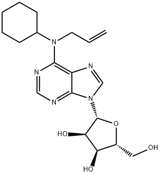 N(6)-allyl-N(6)-cyclohexyladenosine 结构式