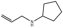 N-アリル-N-シクロペンチルアミン 化学構造式