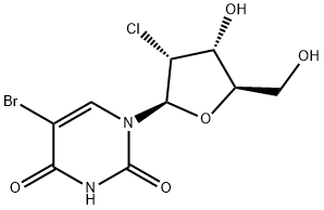 5-bromo-2'-chloro-2'-deoxyuridine Struktur