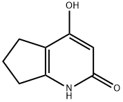 1,5,6,7-テトラヒドロ-4-ヒドロキシ-2H-シクロペンタ[B]ピリジン-2-オン 化学構造式