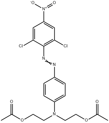 2,2'-[[4-[(2,6-Dichloro-4-nitrophenyl)azo]phenyl]imino]bisethanol diacetate Structure