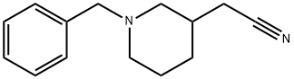 1-Benzyl-3-piperidineacetonitrile 化学構造式