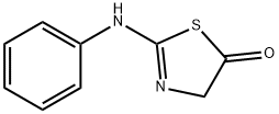 2-anilino-5-thiazolinone Struktur