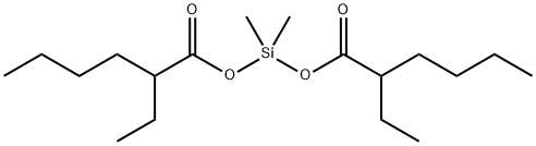 dimethylsilylene bis(2-ethylhexanoate) Struktur