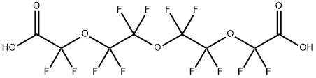 パーフルオロ-3,6,9-トリオキサウンデカン-1,11-ニ酸 化学構造式