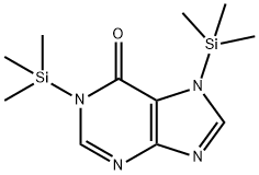 1,7-Bis(trimethylsilyl)hypoxanthine Struktur