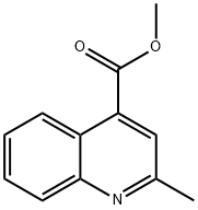 2-甲基喹啉-4-甲酸甲酯, 55625-40-6, 结构式