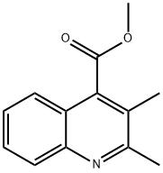 2,3-Dimethyl-4-quinolinecarboxylic acid methyl ester Structure