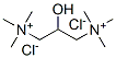 N,N′-(2-ヒドロキシプロパン-1,3-ジイル)ビス(トリメチルアンモニウム)=ジクロリド 化学構造式