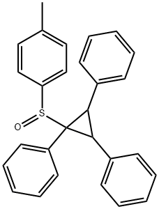 (4-メチルフェニル)(1,2,3-トリフェニルシクロプロピル)スルホキシド 化学構造式