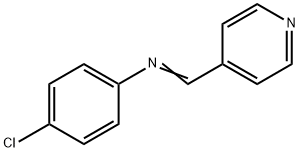 4-クロロ-N-(4-ピリジニルメチレン)ベンゼンアミン 化学構造式