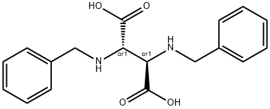 内-2,3-双(苄氨基)丁二酸 结构式