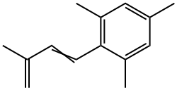 2-(3-Methyl-1,3-butadienyl)mesitylene Structure