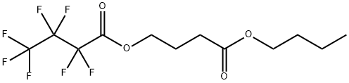 Heptafluorobutyric acid 4-butoxy-4-oxobutyl ester Structure