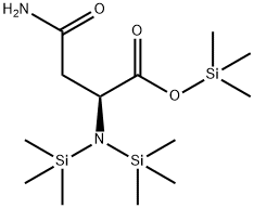 L-Asparagine, N,N2-bis(trimethylsilyl)-, trimethylsilyl ester Struktur