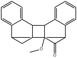 1,2,2a,7,8,12b-Hexahydro-1-methoxy-1,8:2,7-dimethanodibenzo[a,e]cyclobuta[c]cycloocten-13-one Struktur