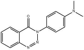 3-[4-(ジメチルアミノ)フェニル]-1,2,3-ベンゾトリアジン-4(3H)-オン 化学構造式
