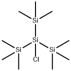 トリス(トリメチルシリル)クロロシラン 化学構造式