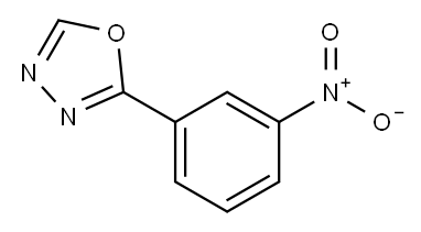 2-(3-nitrophenyl)-1,3,4-oxadiazole 结构式