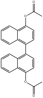 4,4'-Diacetoxy-1,1'-binaphthalene Structure