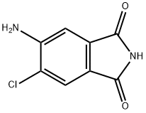 5-AMINO-6-CHLOROISOINDOLINE-1,3-DIONE 化学構造式