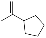 (1-Methylethenyl)cyclopentane Structure