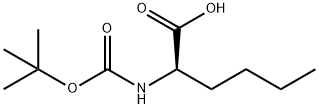 BOC-D-ノルロイシン 化学構造式